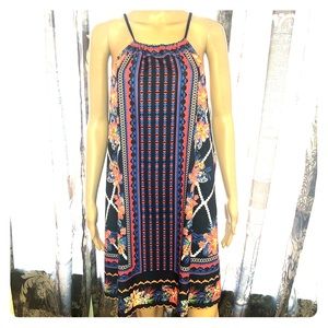 boho summer tassel dress EUC medium Flying Tomato